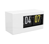 Bewinner Horloge de Bureau à Bascule 12h AM PM Horloge Numérique Automatique à Bascule de Bureau électronique Alimentée par Batterie avec Lumière LED et Calendrier pour Chambre à Coucher et Salon