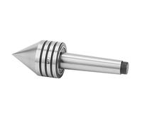 Bewinner HSS Tailstock Live Center MT2 Centre de Tour à 60 Degrés Haute Précision pour Accessoires de Tour CNC, Remplacement Durable Résistant à l'usure avec Roulements à Billes pour un