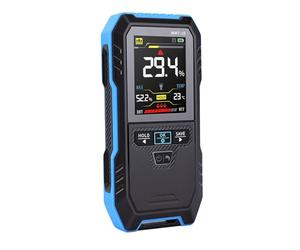 Bewinner Humidimètre sans Broche, Détecteur d'humidité du Bois Rechargeable, écran LCD 2,4 Pouces, Testeur de Teneur en Eau pour Bois de Chauffage, Cloisons Sèches, Béton, Maintien et