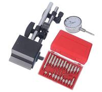 Bewinner Indicateur à Cadran avec Support de Base Magnétique, Ensemble d'outils de Mesure de Précision Professionnels à Réglage Fin de 0 à 1 Pouce, Acier Inoxydable, Jauge d'inspection de