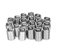 Bewinner Inserts de Réparation de Filetage M12 X 1,5, 20 Manchons d'insertion de Filetage en Acier Inoxydable pour la Restauration de endommagé, Kit de Réparation de de Longueur 2,5D pour