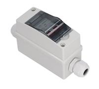 Bewinner Interrupteur de Déconnexion Solaire PV 63A DC500V IP65, Isolateur de Circuit Photovoltaïque étanche, Boîte de Disjoncteur Miniature RV pour Système Solaire Hors Réseau (40A)