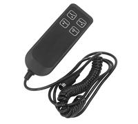 Bewinner Interrupteur électrique Inclinable Noir, Contrôleur à 4 Boutons et 5 Broches, ABS, Opération Simple pour canapé de Bureau à Domicile, Conception de Crochet Facile à Installer, étanche IP66