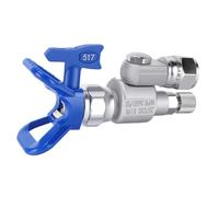 Bewinner Joint Pivotant de Vanne d'arrêt en Acier Inoxydable pour Pulvérisateur de Peinture sans Air Titan 287030 287036, Adaptateur de Vanne Anti-crachats Rotatif à 180 °, Poteau de Pistolet de