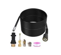 Bewinner Kit de Buses de Tuyau de Jet d'égout 5800 PSI, Tuyau de Nettoyage de Canalisation Haute Pression avec 3 Adaptateurs de Buses pour Tuyaux Bouchés, de Vidange d'égout 'évier, Compatible