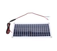 Bewinner Kit de Panneau Solaire Monocristallin 30 W, Chargeur de Batterie Solaire avec Contrôleur MPPT pour Bateau, Camping-car, Voiture, Moto, Camping, Utilisation en Extérieur
