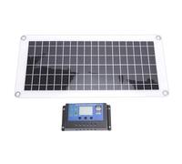Bewinner Kit de Panneau Solaire Polycristallin 10 W avec Contrôleur de Charge pour Système Hors Réseau de Bateau RV, Chargeur de Batterie Solaire avec Protection ABS Haute efficacité