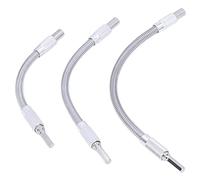 Bewinner Kit de Prolongation D'arbre Flexible 3 Pièces, Porte-foret | Extension de foret flexible de 200 mm, 250 mm, 300 mm, en acier à haute teneur en carbone, pour les espaces restreints