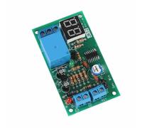Bewinner Lot de 2 Modules de Relais à Affichage LED, Compte à Rebours, Minuterie d'arrêt, Relais temporisé Réglable 1-99 Secondes/minutes, Module de Commutation de Synchronisation avec Contacts