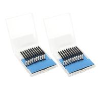 Bewinner Lot de 20 Têtes de Coupe de Rechange pour Couteau de Coupe pour Gratter le Plastique PVC, le Fer, M2 HSS 40° 63RC, Jeu de Lames de Compatibles avec les Porte-outils SG/RB/NB, Tige de 3,2