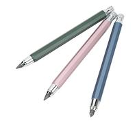 Bewinner Lot de 3 Crayons de Charpentier Mécaniques 5,6 Mm, Kit d'outils de Traçage, Taille-Crayon intégré, Crayon Graphite Automatique pour le Travail du Bois, le Marquage, le Dessin, Fournitures