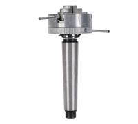 Bewinner Mandrin de Tour à Bois à 3 Mâchoires M12x1 à Centrage Automatique avec Arbre Conique MT2 pour Petit Tour à Bois, Plage de Serrage de 48 Mm OD 10-35 Mm, Accessoire d'outil électrique en
