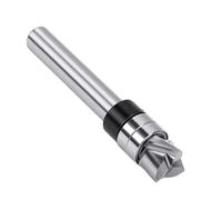 Bewinner Mèche de Toupie en Spirale, Longueur de Coupe de 3/8 Po, 1/4 Po, Tige de 1/4 , 3 Cannelures, Mèche de Toupie en Acier au Carbure de Tungstène pour le Travail du Bois, Réplication de Gabarit