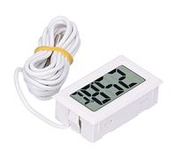Bewinner Mini Thermomètre Numérique avec écran LCD, Mesure de la Température Filaire, -50-110 ℃, Thermomètre électronique ABS pour des Lectures Précises (WHITE)