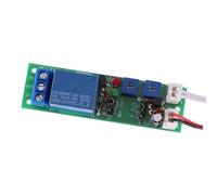 Bewinner Module de Relais de Commutateur Marche/arrêt de Retard de Minuterie de Cycle Réglable DC24V 0-30min, Commutateur de Minuterie de Haute Précision, Module de à Répétition en Mode Cycle et Mon