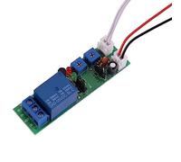 Bewinner Module de Relais de Commutateur Marche/arrêt de Retard de Minuterie de Cycle Réglable DC24V 0-30min, Commutateur de Minuterie de Haute Précision, Module de à Répétition en Mode Cycle et Mon