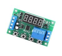 Bewinner Module de Relais de Minuterie Réglable à Affichage LED 12V, Interrupteur de Commande d'automatisation Numérique 24 Fonctions 0,01s-999min 5A (12V)