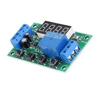 Bewinner Module de Relais de Minuterie Réglable à Affichage LED 12V, Interrupteur de Commande d'automatisation Numérique 24 Fonctions 0,01s-999min 5A (5V)