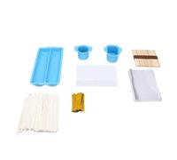 Bewinner Moule à Cake Pop pour Anniversaires Mariages (BLUE) | Kit de cuisson complet, double plateau, emporte-pièces ovales ronds, présentoir en acrylique, antiadhésive, matériaux de