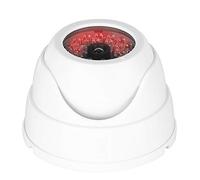 Bewinner Mr?18b Caméra de Surveillance Simulée sans Fil pour Intérieur et Extérieur, 30 LED IR Factices, Installation Facile, Fonctionne sur Piles, Plastique ABS Blanc