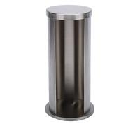 Bewinner Organisateur de Cotons Cosmétiques, Solution de Rangement élégante en Acier Inoxydable pour Comptoir de Salle de Bain 1 unité