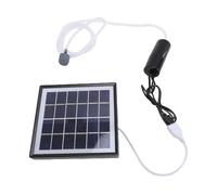 Bewinner Oxygénateur Solaire d'étang 10W Interface USB Portable Oxygénateur Solaire d'aquarium à Faible Bruit pour Aérateur 'étang 'aquarium Extérieur (BLACK)