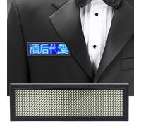 Bewinner Panneau de Message Défilant pour Badge Nominatif LED, étiquette Nominative Programmable avec Affichage Matriciel 11x44, Texte Chinois et Anglais personnalisé pour la Vente au Détail, le