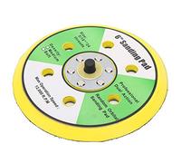 Bewinner Patin de Ponçage Universel de 6 Pouces, Disque de Meulage Rond, Disque de Polissage Abrasif, Roue avec 6 Trous pour le Polissage des Bords et des Surfaces, Matériau ABS de 150 Mm, Léger et