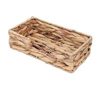 Bewinner Porte-serviettes en Jacinthe d'eau, Panier Plat en Osier, Plateau tissé à la Main pour Table à Manger, Salon, Décoration de la Maison, Organization (Rectangle)