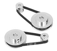 Bewinner Poulie de Distribution en Alliage d'aluminium 20T 60T Jeu de Roues Synchrones avec Courroie de 200 Mm 6 Mm Alésage Intérieur de 5 pour Imprimante 3D CNC Kit d'entraînement de Moteur Pas à