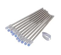 Bewinner Recharges de Stylo à Bille D1, Pointe Ultra Fine de 0,5 Mm, Recharge en Métal pour Stylos électromagnétiques et Multifonctions, écriture Lisse, Encre à Base d'eau, Pincettes Incluses, 10