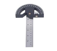 Bewinner Règle d'angle pour le Travail du Bois 12 Pouces, Rapporteur de Menuiserie avec échelle d'angle pour la Mesure des Bords et le Traçage, Jauge de Scie à Onglet Multifonctionnelle pour une