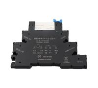 Bewinner Relais Ultra Fin, Module de Relais à Semi-conducteurs AC de Contrôle SPDT 6A Montage sur Rail DIN, Entrée 6-24 V avec Indicateur LED, Contact 1NO 1NC pour équipement de Distribution