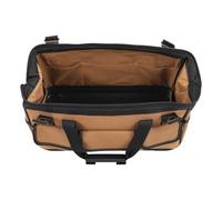 Bewinner Sac à Outils Robuste 17 Poches en Tissu Oxford, Sac à Outils Portable de Grande capacité pour électricien avec Bandoulière pour Mécaniciens, Ouvriers du Bâtiment, 35,6 Cm, Marron (45,7 cm /