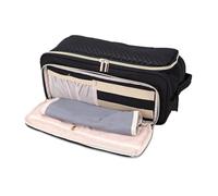 Bewinner Sac de Voyage pour Outils de Coiffure, étui de Transport Portable pour Fers Plats, Lisseurs, Fer à Friser, Spacieux avec Tapis Résistant à la Chaleur, Organisateur Multi-Poches, Velours