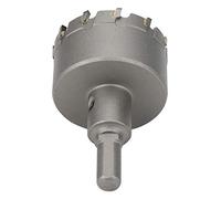 Bewinner Scie Cloche en Carbure, Foret d'alésage en Métal avec Conception de Dents Inclinées Avant et Arrière pour Plaque d'Acier en Acier Inoxydable FRP (φ75mm)