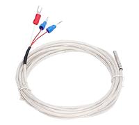Bewinner Sonde de Capteur de Température Pt100 étanche, Thermistance à 3 Fils de Type K pour Contrôleur de Température Constante, Câble de, Acier Inoxydable 304, -200 à +450 °C, Précision de