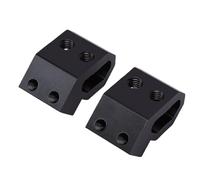 Bewinner Support de Rail Universel pour Boîte à Outils d'emballage, Lot de 2 Supports de Montage de Rail de Verrouillage avec Vis M8, Clips de de Boîte à Outils en Alliage d'aluminium pour Système