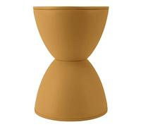 Bewinner Tabouret en Forme de Sablier en Plastique, Moderne, Simple, Rond, de Style Nordique, pour Salle de Bain, Cabine d'essayage, Table d'appoint, Blanc (Curcuma)