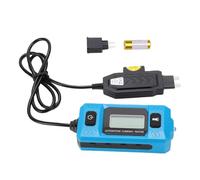 Bewinner Testeur de Courant de Fusible de Voiture 20A 48V, Détecteur de Sonde de Défaut de Circuit Automobile avec Rétro-éclairage LCD et Lampe de Poche LED, pour Réparation Automobile (611)