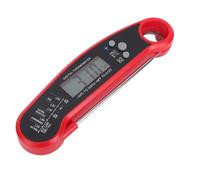 Bewinner Thermomètre à Viande Numérique à Lecture Instantanée avec Grand écran rétroéclairé, étanche IP67, Thermomètre de Cuisson Portable Rechargeable pour Cuisine, Barbecue, Grill, Camping - (rouge)