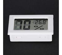 Bewinner Thermomètre Numérique LCD, Moniteur d'humidité Intérieure, Hygromètre pour Maison, Bureau, Serre - Mini Compteur de Température Blanc avec Batterie Incluse (WHITE)