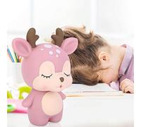 Bewinner Tirelire en Forme de Cerf de Dessin animé pour Enfants, Joli Pot d'économie en Forme d'animal avec Accès par Le Bas, Cadeau de Décoration de la Maison, Tirelire en Plastique Souple de