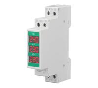 Bewinner Voltmètre AC triphasé à Montage sur Rail Din, Compteur de Tension à Affichage Numérique LCD 60-450 V, Testeur de Tension de Sortie de Commutateur de Haute Précision pour la des Panneaux