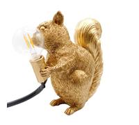 Bexdug Lampe écureuil en résine, veilleuse écureuil,Luminaire Décor À La Maison Résine Écureuil Lampe De Table - Lampes de Bureau légères en Forme d'écureuil, Lampe Animale Mignonne pour Les Bureaux