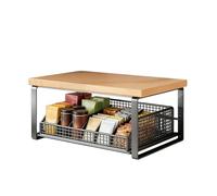 Bexdug Rangement de Bureau sur Table - Organiseur de Cuisine Multifonction,Porte-Sachets de Thé | pour Maison Salon Bar Appart Salle de Méditation Ados Adultes