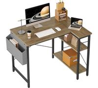 BEXEVUE Bureau en L avec prises de courant, espace de rangement, multiprise USB & type C