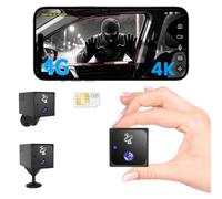 Bextgoo 4K Camera de Surveillance sans Internet, 4G LTE Camera Carte SIM | Mini Camera 4G Portable Sans Wi-Fi, Batterie 5200mAh, Grand-Angle 160°, Détection Radar AI & Alertes, Vision Nocturne