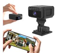 Bextgoo 4K Mini Camera de Surveillance Interieur/Extérieur, WiFi/sans Internet Optionnels, Camera Interieur sans Fil avec Vision Nocturne, Détection Mouvement, pour Maison/Pet