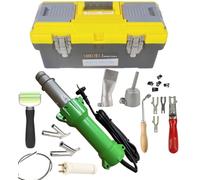 Beyondlife 1600w Led Éclairage outil de Soudage En Plastique Pistolet Chauffant à Chaud Ensemble Machine à Souder Pvc à Air Chaud, Avec Kit de Soudage De Sol Papillon Et Coffret de Transport Pratique